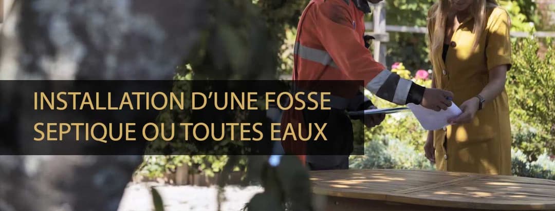 Installation d'une fosse septique